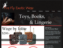 Tablet Screenshot of fireflyexoticwear.com